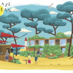 Illustration Kaze Océan Cap Ferret